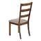 Monarch Specialties Dining Chair, Set Of 2, Side, Upholstered, Kitchen, Dining Room, Brown Fabric, Walnut Wood Legs I 1313 - alternate 2